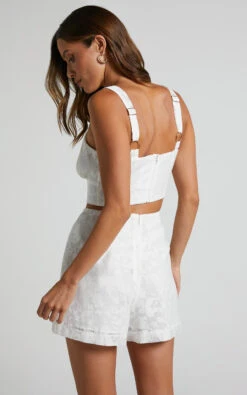 Showpo Jammae Top And Short Two Piece Set In White 12 Showpo Jammae Top And Short Two Piece Set In White -Showpo Women's Clothing Store Jammae Top and Short Two Piece Set in White 8
