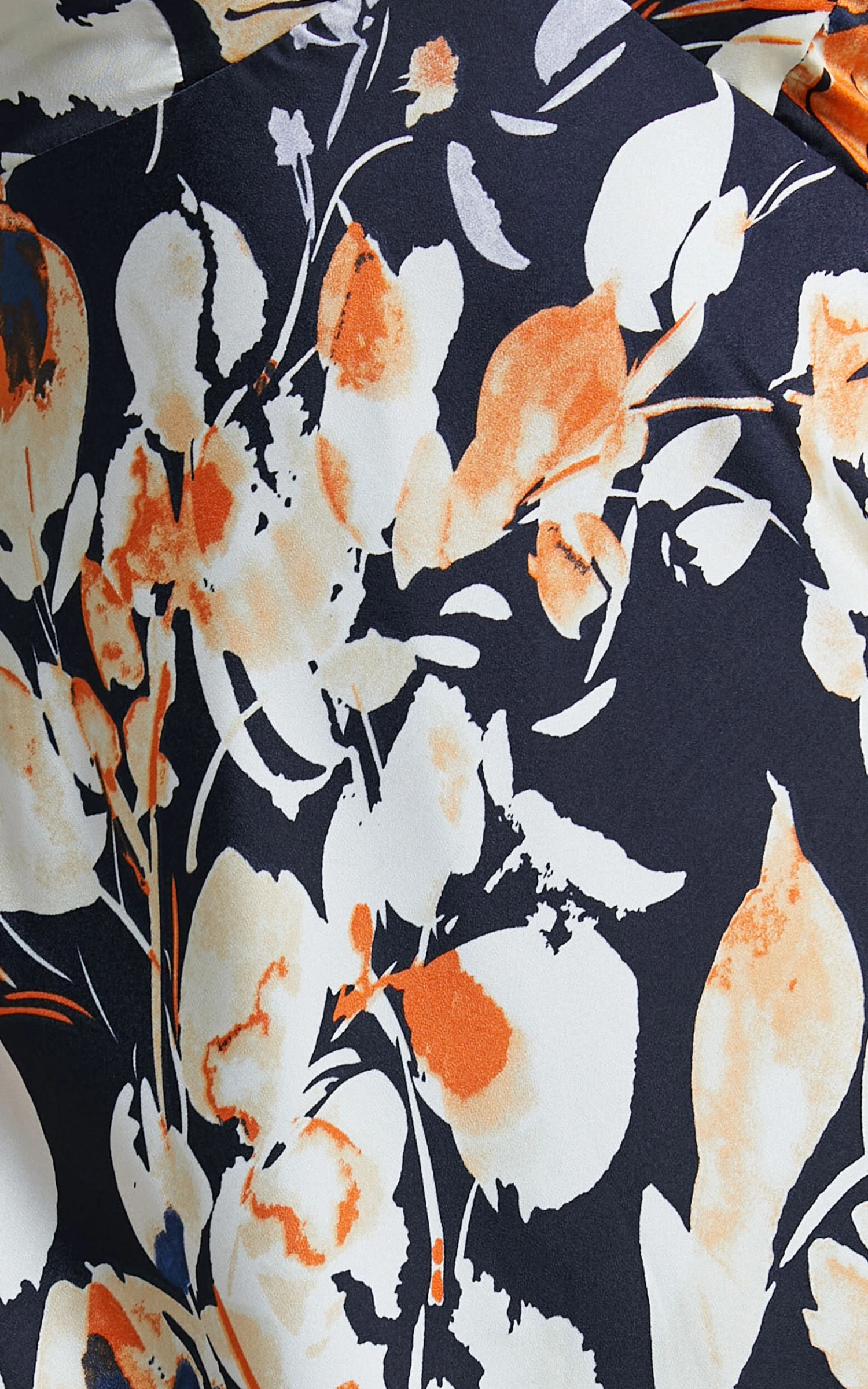 Showpo Jarrah Midi Dress - V Neck Thigh Split Slip Dress In Navy Floral 7 Showpo Jarrah Midi Dress - V Neck Thigh Split Slip Dress In Navy Floral - Image 7