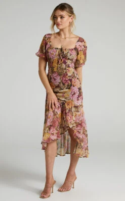 Showpo Jasalina Puff Sleeve Midi Dress In Classic Floral 14 Showpo Jasalina Puff Sleeve Midi Dress In Classic Floral -Showpo Women's Clothing Store Jasalina Dress in Classic Floral 2528SD21020008022529 20