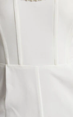 Showpo Jemmae Jumpsuit - Pearl Trim Strapless Wide Leg Jumpsuit In White 15 Showpo Jemmae Jumpsuit - Pearl Trim Strapless Wide Leg Jumpsuit In White -Showpo Women's Clothing Store Jemmae Pearl Trim Strapless Bustier Jumpsuit in White 2528SP22110002022529 11