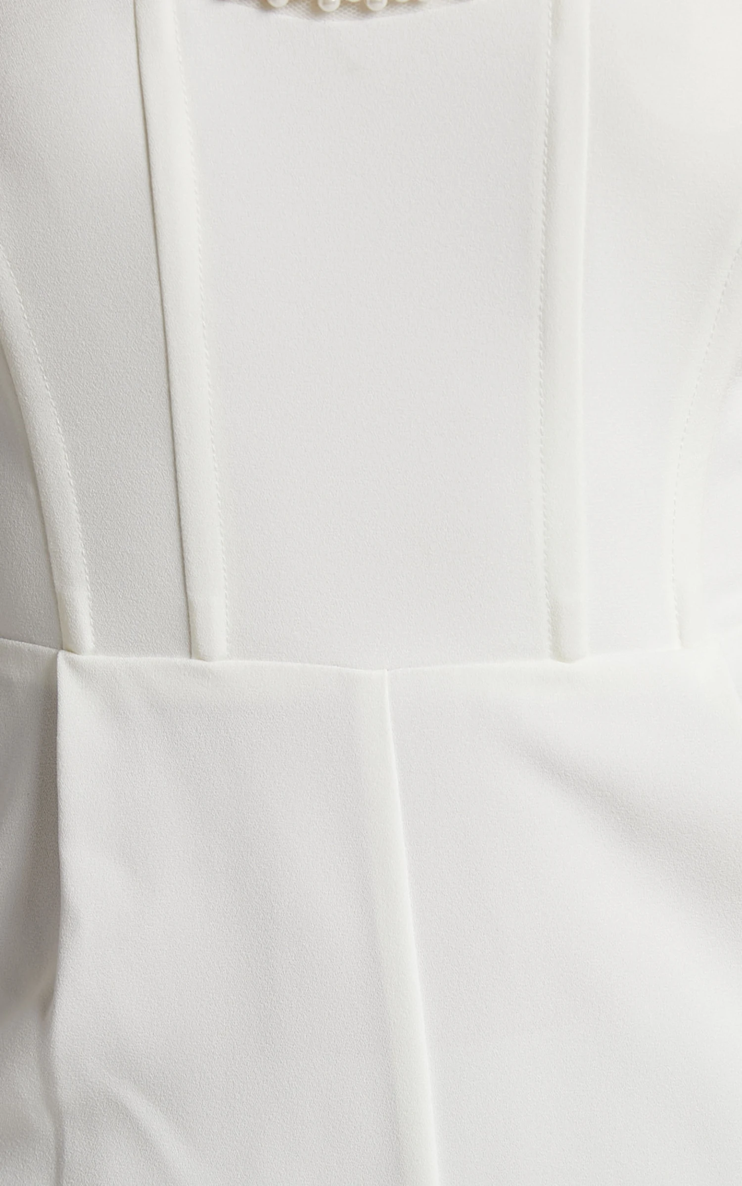 Showpo Jemmae Jumpsuit - Pearl Trim Strapless Wide Leg Jumpsuit In White 8 Showpo Jemmae Jumpsuit - Pearl Trim Strapless Wide Leg Jumpsuit In White - Image 8