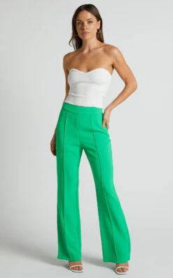 Showpo Jessa High Waisted Pants In Green 11 Showpo Jessa High Waisted Pants In Green -Showpo Women's Clothing Store Jessa Pants in Green 1