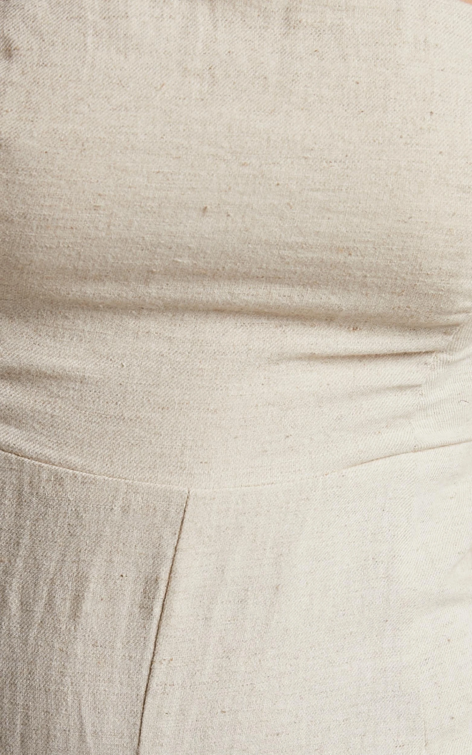 Showpo Jhaima Jumpsuit - Strapless Wide Leg Jumpsuit In Oatmeal 8 Showpo Jhaima Jumpsuit - Strapless Wide Leg Jumpsuit In Oatmeal - Image 8