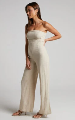 Showpo Jhaima Jumpsuit - Strapless Wide Leg Jumpsuit In Oatmeal 13 Showpo Jhaima Jumpsuit - Strapless Wide Leg Jumpsuit In Oatmeal -Showpo Women's Clothing Store Jhaima Strapless Jumpsuit in Oatmeal 2528SP22090008012529 8