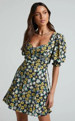 Showpo Jhazel Puff Sleeve Mini Dress In Black 11 Showpo Jhazel Puff Sleeve Mini Dress In Black -Showpo Women's Clothing Store Jhazel Puff Sleeve Mini Dress in Black 1