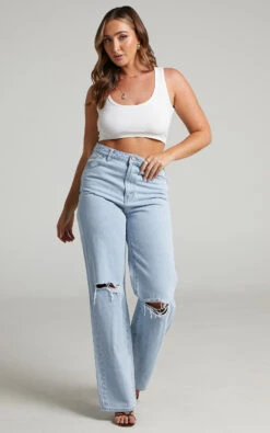 Showpo Joena Ribbed Tank In White 14 Showpo Joena Ribbed Tank In White -Showpo Women's Clothing Store Joena Ribbed Tank in White 2528ST22020033022529 1