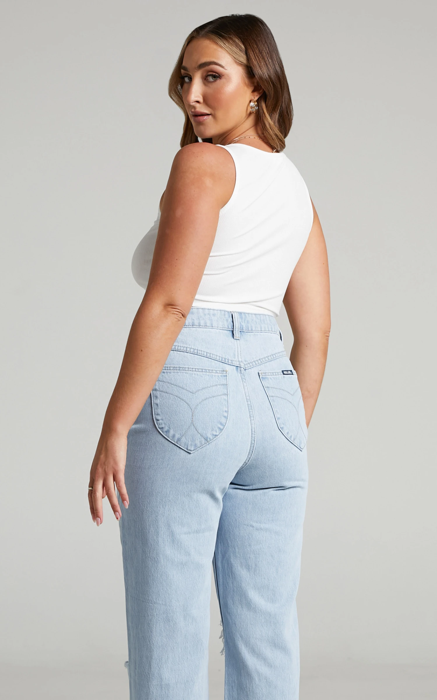 Showpo Joena Ribbed Tank In White 8 Showpo Joena Ribbed Tank In White - Image 8