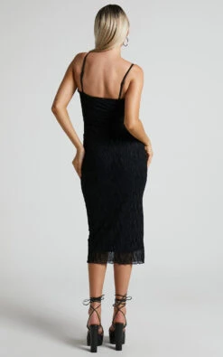 Showpo Jordana Mesh Burnout Midi Dress In Black 14 Showpo Jordana Mesh Burnout Midi Dress In Black -Showpo Women's Clothing Store Jordana mesh burnout midi dress in Black 6