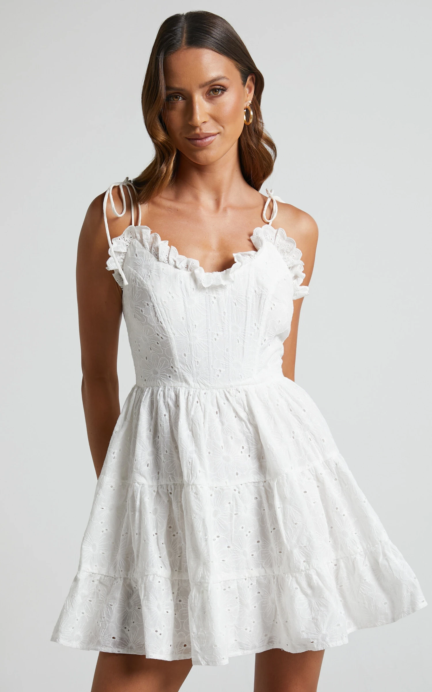 Showpo Jovanie Corset Mini Dress In White 6 Showpo Jovanie Corset Mini Dress In White - Image 6