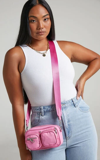 Showpo Julia High Neck Ribbed Bodysuit In White 1 Showpo Julia High Neck Ribbed Bodysuit In White