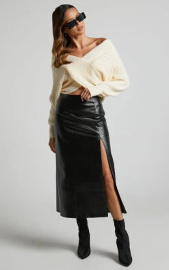 Showpo Karensita Wrap Knitted Jumper In Cream 14 Showpo Karensita Wrap Knitted Jumper In Cream -Showpo Women's Clothing Store Karensita Wrap Knitted Jumper in Cream