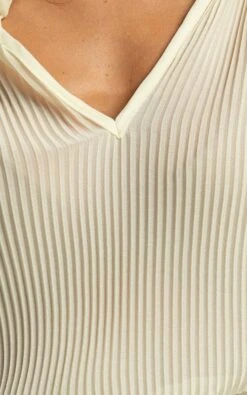 Showpo Kerray Top - V Neck Long Sleeve Pleated Top In Cream 16 Showpo Kerray Top - V Neck Long Sleeve Pleated Top In Cream -Showpo Women's Clothing Store Kerray Top V Neck Long Sleeve Pleated Top in Cream 11