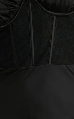 Showpo Khallah Lace Bustier Side Split Midi Dress In Black 15 Showpo Khallah Lace Bustier Side Split Midi Dress In Black -Showpo Women's Clothing Store Khallah Lace Bustier Side Split Midi Dress in Black 8