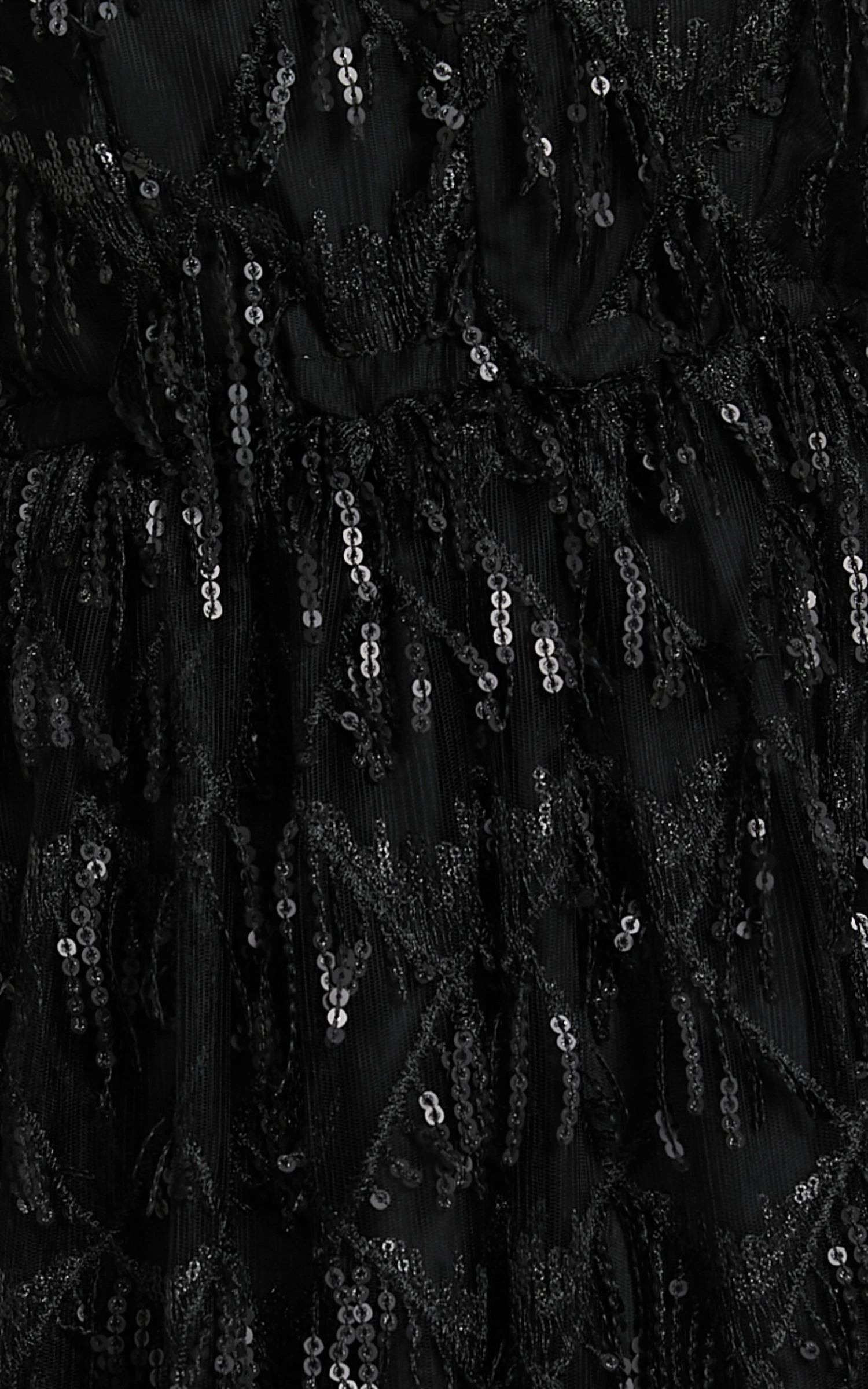 Showpo Khrizza Sequin Gathered Mini Dress In Black 7 Showpo Khrizza Sequin Gathered Mini Dress In Black - Image 7