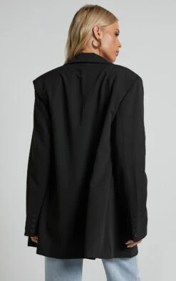 Showpo Kitty Oversized Blazer In Black -Showpo Women's Clothing Store Kitty Oversized Blazer in Black 6