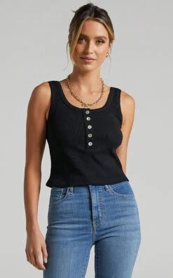 Showpo Kitura Cami In Black 11 Showpo Kitura Cami In Black -Showpo Women's Clothing Store Kitura Cami in Black S012704 Black 2