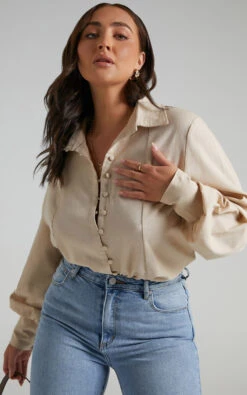 Showpo Kiva Blouse In Beige 15 Showpo Kiva Blouse In Beige -Showpo Women's Clothing Store Kiva Blouse in Beige ST20010020 14