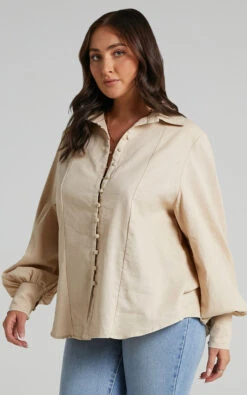 Showpo Kiva Blouse In Beige 13 Showpo Kiva Blouse In Beige -Showpo Women's Clothing Store Kiva Blouse in Beige ST20010020 5