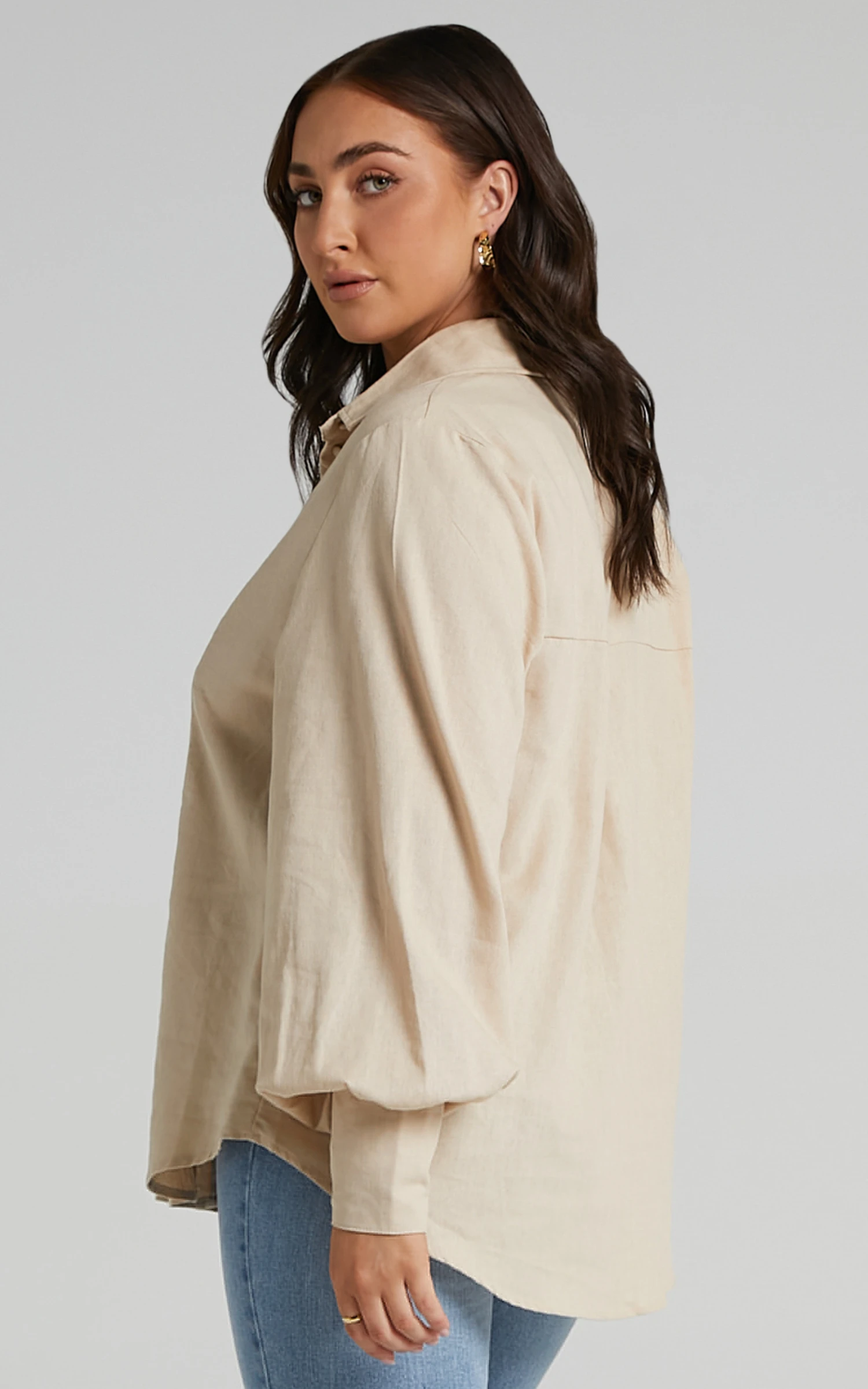 Showpo Kiva Blouse In Beige 8 Showpo Kiva Blouse In Beige - Image 8