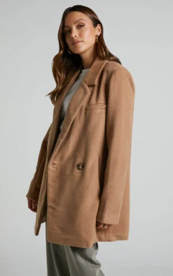 Showpo Kora Oversized Button Up Coat In Camel 13 Showpo Kora Oversized Button Up Coat In Camel -Showpo Women's Clothing Store Kora Oversized Button Up Coat in Camel 6