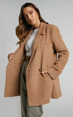 Showpo Kora Oversized Button Up Coat In Camel 11 Showpo Kora Oversized Button Up Coat In Camel -Showpo Women's Clothing Store Kora Oversized Button Up Coat in Camel 9