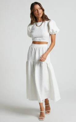 Showpo LEILIA TWO PIECE SET In White 12 Showpo LEILIA TWO PIECE SET In White -Showpo Women's Clothing Store LEILIA TWO PIECE SET in White 1