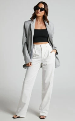 Showpo Lorcan Pants - High Waisted Tailored Pants In White 10 Showpo Lorcan Pants - High Waisted Tailored Pants In White -Showpo Women's Clothing Store LORCAN PANTS HIGH WAISTED TAILORED PANTS IN WHITE