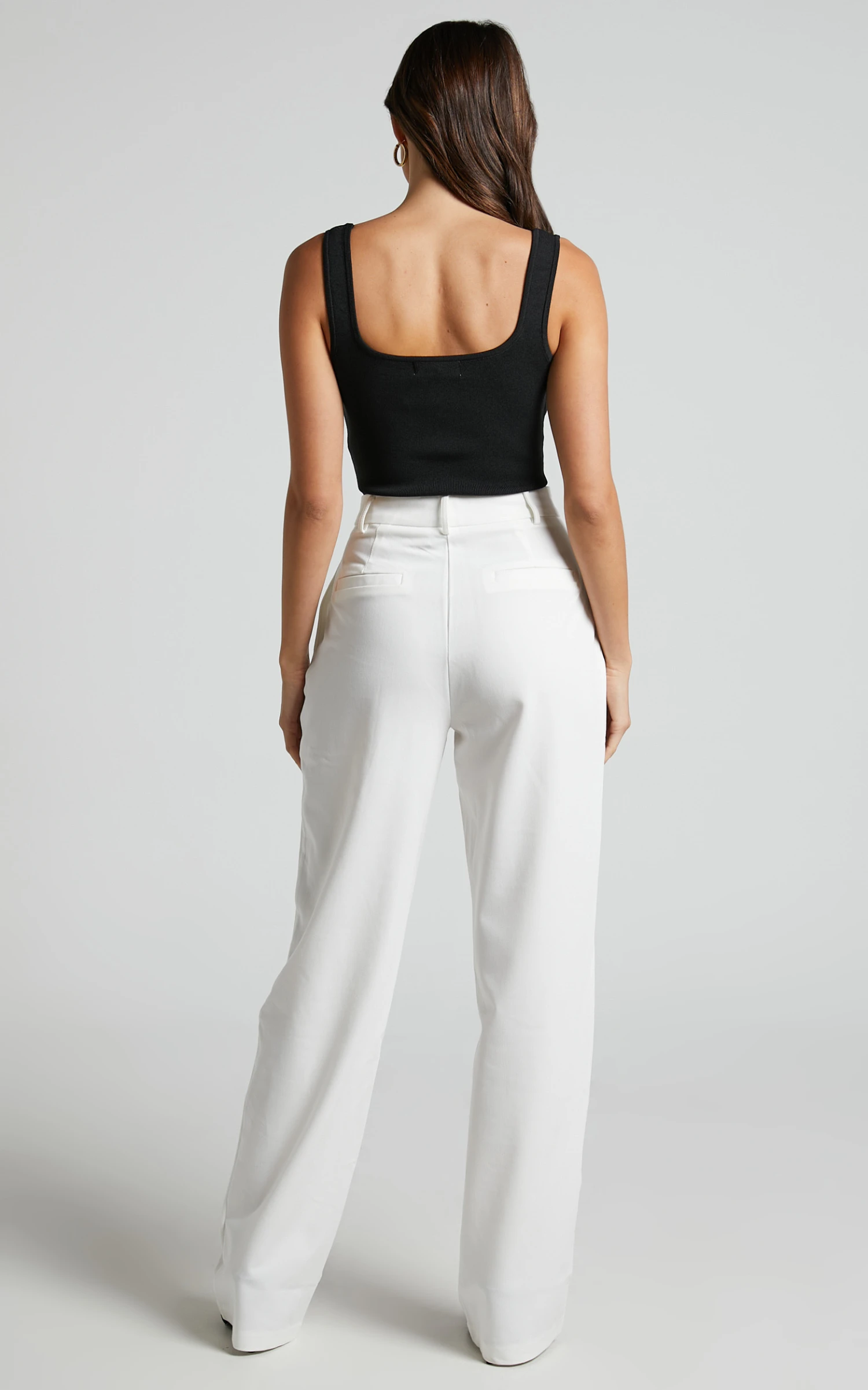 Showpo Lorcan Pants - High Waisted Tailored Pants In White 7 Showpo Lorcan Pants - High Waisted Tailored Pants In White - Image 7