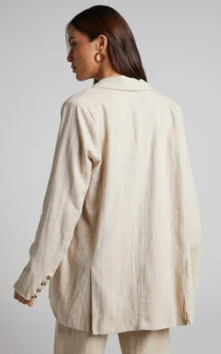 Showpo Larissa Blazer - Relaxed Single Breasted Blazer In Oatmeal 13 Showpo Larissa Blazer - Relaxed Single Breasted Blazer In Oatmeal -Showpo Women's Clothing Store Larissa Relaxed Single Breasted Blazer in Oatmeal 2528SO22080003022529 5