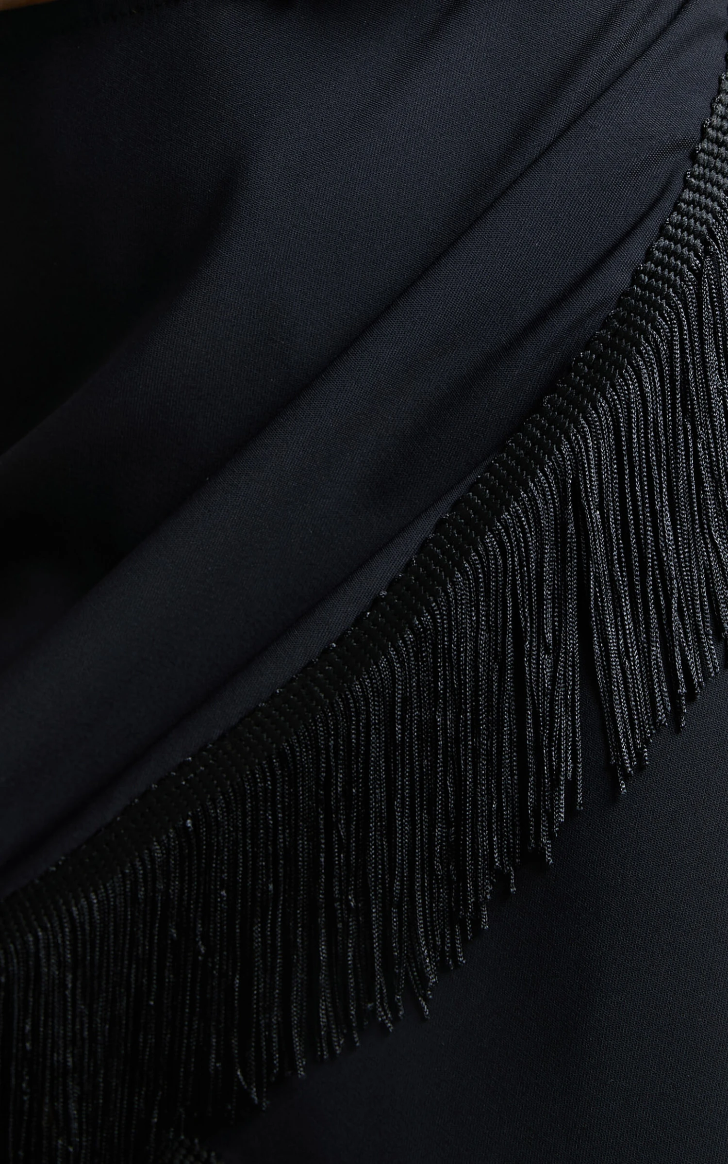 Showpo Lassey Fringe Trim Wrap Skirt In Black 8 Showpo Lassey Fringe Trim Wrap Skirt In Black - Image 8