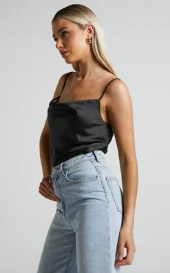 Showpo Lenore Cowl Neck Bodysuit In Black 15 Showpo Lenore Cowl Neck Bodysuit In Black -Showpo Women's Clothing Store Lenore Cowl Neck Bodysuit in Black 5