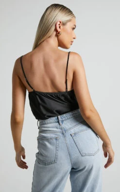 Showpo Lenore Cowl Neck Bodysuit In Black 16 Showpo Lenore Cowl Neck Bodysuit In Black -Showpo Women's Clothing Store Lenore Cowl Neck Bodysuit in Black 6