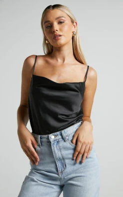 Showpo Lenore Cowl Neck Bodysuit In Black 11 Showpo Lenore Cowl Neck Bodysuit In Black -Showpo Women's Clothing Store Lenore Cowl Neck Bodysuit in Black 8 252812529