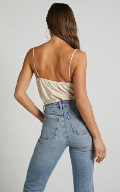 Showpo Lenore Cowl Neck Bodysuit In Champagne 15 Showpo Lenore Cowl Neck Bodysuit In Champagne -Showpo Women's Clothing Store Lenore Cowl Neck Bodysuit in Champagne 5