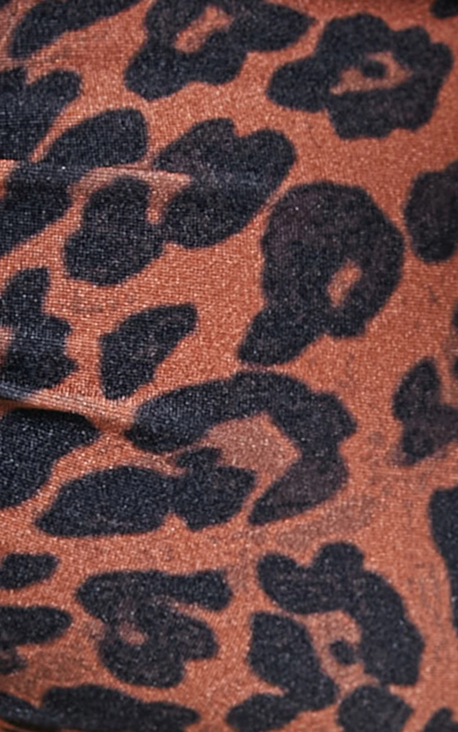 Showpo Lexii Twist Front One Shoulder Bikini Top In Shiny Leopard - Image 6