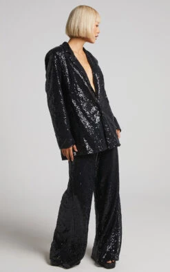 Showpo Looma Sequin Relaxed Fit Blazer In Black 15 Showpo Looma Sequin Relaxed Fit Blazer In Black -Showpo Women's Clothing Store Looma Sequin Relaxed Fit Blazer in Black 2528SO22060005022529252812529