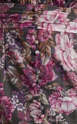 Showpo Lorelei V Neck Balloon Sleeve Maxi Dress In Harvest Floral 11 Showpo Lorelei V Neck Balloon Sleeve Maxi Dress In Harvest Floral -Showpo Women's Clothing Store Lorelei V Neck Balloon Sleeve Maxi Dress in Harvest Floral 2528SD21020061022529 5