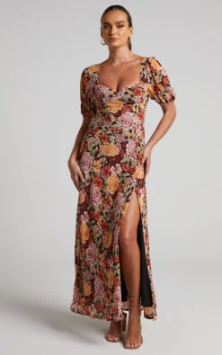 Showpo Lorie Maxi Dress- Short Sleeve Cut Out Tie Back Dress In Boheme Floral 12 Showpo Lorie Maxi Dress- Short Sleeve Cut Out Tie Back Dress In Boheme Floral -Showpo Women's Clothing Store Lorie Short Sleeve Cut Out Back Maxi Dress in Boheme Floral 2528SD22090069032529 1