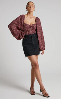 Showpo Lorreta Bodysuit - Long Sleeve Sweetheart Bodysuit In Pink Floral 9 Showpo Lorreta Bodysuit - Long Sleeve Sweetheart Bodysuit In Pink Floral -Showpo Women's Clothing Store Lorreta Long Sleeve Sweetheart Bodysuit in Pink Floral 2528ST21070086022529