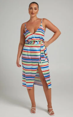 Showpo Aelwin Cami In Multi Stripe In Multi Stripe Satin -Showpo Women's Clothing Store MIKAYLA X LUCY X ANTHONY 01.11.2134183