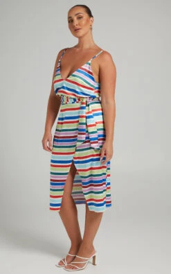 Showpo Aelwin Cami In Multi Stripe In Multi Stripe Satin -Showpo Women's Clothing Store MIKAYLA X LUCY X ANTHONY 01.11.2134188