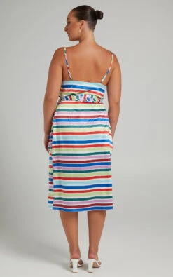 Showpo Aelwin Cami In Multi Stripe In Multi Stripe Satin -Showpo Women's Clothing Store MIKAYLA X LUCY X ANTHONY 01.11.2134192