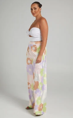 Showpo Leighton High Waisted Wide Leg Pants In Lumiere Floral -Showpo Women's Clothing Store MIKAYLA X LUCY X ANTHONY 01.11.2134465