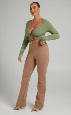 Showpo Margot Flared Pants In Camel 12 Showpo Margot Flared Pants In Camel -Showpo Women's Clothing Store MIKAYLA X LUCY X ANTHONY 01.11.2135170