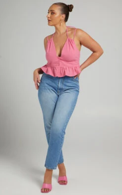 Showpo Evangie Double Strap Peplum Top In Pink 13 Showpo Evangie Double Strap Peplum Top In Pink -Showpo Women's Clothing Store MIKAYLA X LUCY X ANTHONY 17.11.2146488