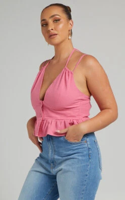 Showpo Evangie Double Strap Peplum Top In Pink 15 Showpo Evangie Double Strap Peplum Top In Pink -Showpo Women's Clothing Store MIKAYLA X LUCY X ANTHONY 17.11.2146501