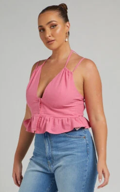 Showpo Evangie Double Strap Peplum Top In Pink 16 Showpo Evangie Double Strap Peplum Top In Pink -Showpo Women's Clothing Store MIKAYLA X LUCY X ANTHONY 17.11.2146502