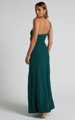 Showpo Magnaye Maxi Dress - One Shoulder Thigh Split Dress In Emerald 16 Showpo Magnaye Maxi Dress - One Shoulder Thigh Split Dress In Emerald -Showpo Women's Clothing Store Magnaye Maxi Dress One Shoulder Thigh Split Dress in Emerald 5