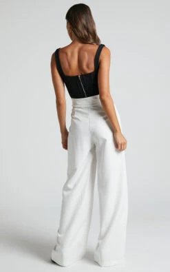 Showpo Maida Pants - High Waisted Wide Leg Pants In White 16 Showpo Maida Pants - High Waisted Wide Leg Pants In White -Showpo Women's Clothing Store Maida Wide Leg Pants in White 5