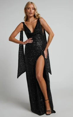 Showpo Malisha Cowl Neck Backless Maxi Dress In Black 12 Showpo Malisha Cowl Neck Backless Maxi Dress In Black -Showpo Women's Clothing Store Malisha Cowl Neck Backless Maxi Dress in Black 5